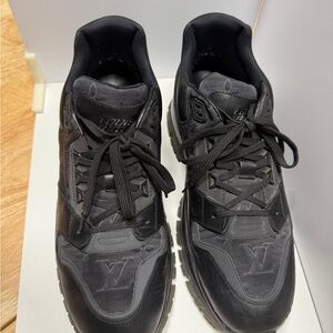 Louis Vuitton Men's Black Monogram Sneakers